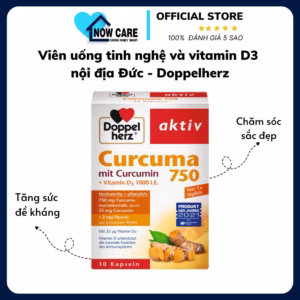 Viên Uống Tinh Nghệ Và Vitamin D3 Nội Địa Đức - Doppelherz