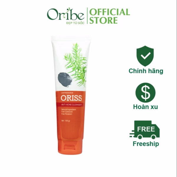 Sữa Rửa Mặt Ngừa Mụn Se Khít Lỗ Chân Lông Oriss 100G