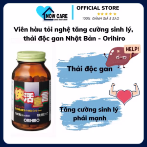 Viên Hàu Tỏi Nghệ Tăng Cường Sinh Lý, Thải Độc Gan Nhật Bản - Orihiro