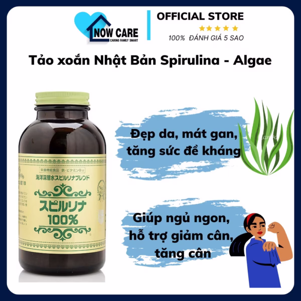 Tảo Xoắn Nhật Bản Spirulina - Algae