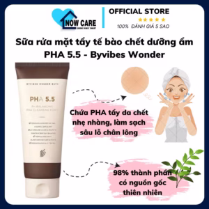 Sữa Rửa Mặt Tẩy Tế Bào Chết Dưỡng Ẩm Pha 5.5 - Byvibes Wonder