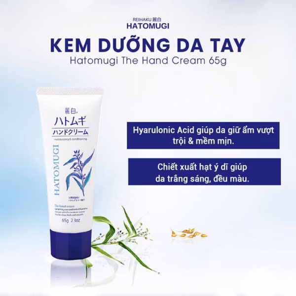 Kem Dưỡng Ẩm Mềm Mịn Và Chống Nhăn Da Tay 65G - Hatomugi
