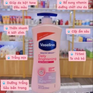 Sữa Dưỡng Thể Healthy Bright Daily Brightening 400Ml Vaseline Kt1 - Gdn