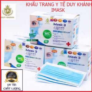 Hộp 50 Cái Khẩu Trang Y Tế Chọn Màu 4 Lớp Imask Duy Khánh Ctb130 - Bechip