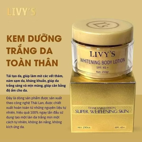 Kem Body Livi'S Sản Phẩm Nhập Khẩu Từ Thái Lan 250G Kt1-Gdn