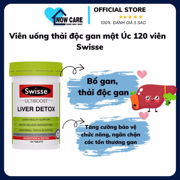 Viên Uống Thải Độc Gan Mật Úc 120 Viên - Swisse