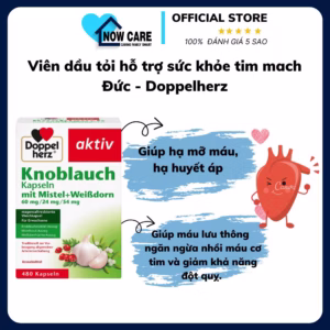 Viên Dầu Tỏi Hỗ Trợ Sức Khỏe Tim Mach Đức - Doppelherz