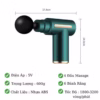Máy Massage Cầm Tay 4 Đầu 6 Chế Độ Đấm Lưng, Đầu Cổ Vai Gáy Massage Gun 25W - Shop Mẹ Bống - Ảnh 11