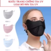 Khẩu Trang Vải Lụa Chống Nắng ,Chống Tia Uv Cho Nam Và Nữ - Shop Mẹ Bống - Ảnh 2