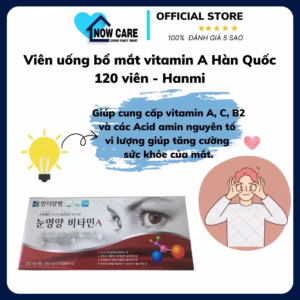 Viên Uống Bổ Mắt Vitamin A Hàn Quốc 120 Viên - Hanmi