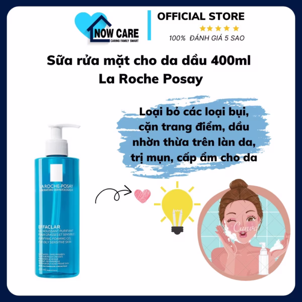 Sữa Rửa Mặt Cho Da Dầu 400Ml - La Roche Posay