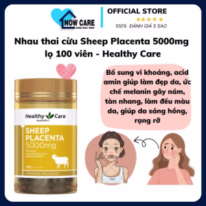 Nhau Thai Cừu Sheep Placenta 5000Mg Lọ 100 Viên - Healthy Care