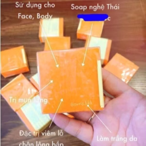 Xà Phòng Nghệ Khử Mụn Trắng Da Galong Herbal 60Gram - Gdn