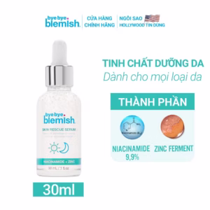 Serum 9,9 % Niacinamide Phục Hồi Da Se Khít Lỗ Chân Lông Skin Rescue Serum 30Ml - Bye Bye Blemish