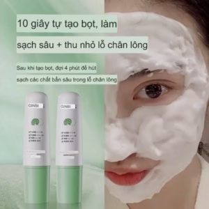 Mặt Nạ Sủi Bọt Rau Má Ginbi Thải Độc, Sạch Mụn Đầu Đen Và Làm Sáng Da - Gdn
