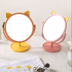 Gương Trang Điểm Xoay 360 Độ Hình Tai Mèo - Shop Mẹ Bống