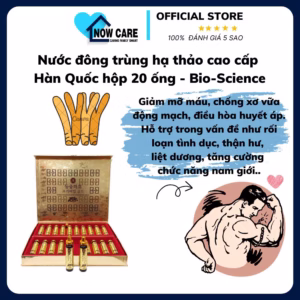 Nước Đông Trùng Hạ Thảo Cao Cấp Hàn Quốc Hộp 20 Ống - Bio-Science