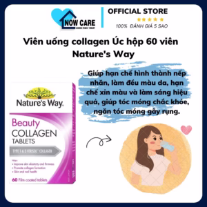 Viên Uống Collagen Úc Hộp 60 Viên - Nature'S Way