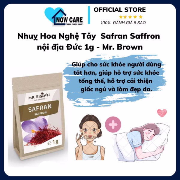 Nhuỵ Hoa Nghệ Tây Safran Saffron Nội Địa Đức 1G - Mr. Brown