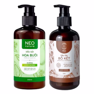 Bộ Đôi Dầu Gội Bồ Kết & Dầu Gội Hoa Bưởi - Neo Nature