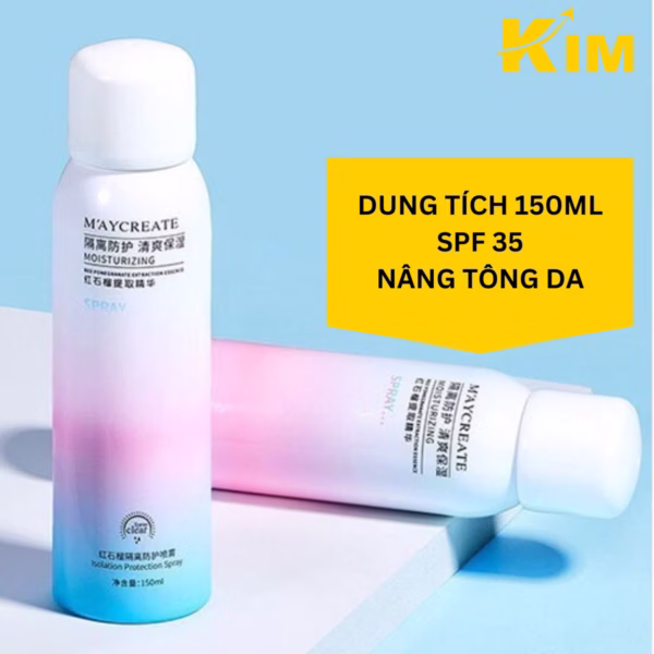 Kem Chống Nắng Dạng Xịt 150Ml Spf35 Bật Tông Sau Sử Dụng - Kim