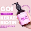 Combo 3 Keratin & Biotin : Dầu Gội, Dầu Xả, Kem Ủ Tác Động Kép Mọc Tóc Sau 2 Tuần - Milaganics - Ảnh 3