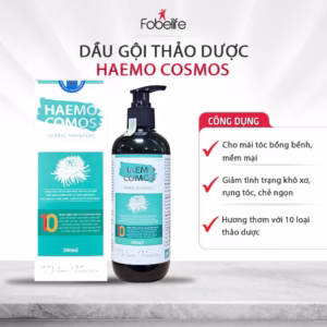 Dầu Gội Thảo Dược Haemo Cosmos 10 Loại Thảo Dược Giúp Tóc Chắc Khỏe Từ Chân, Sạch Gàu, Làm Đen Tóc, Kích Thích Mọc Tóc - Fobelife