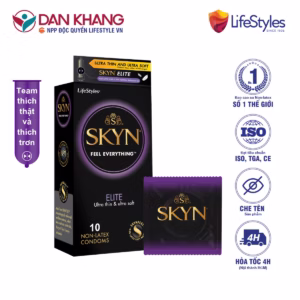 [Hộp] Bao Cao Su Skyn Non-Latex Siêu Mỏng Siêu Mềm Cao Cấp - Lifestyles - 10 Bao/Hộp