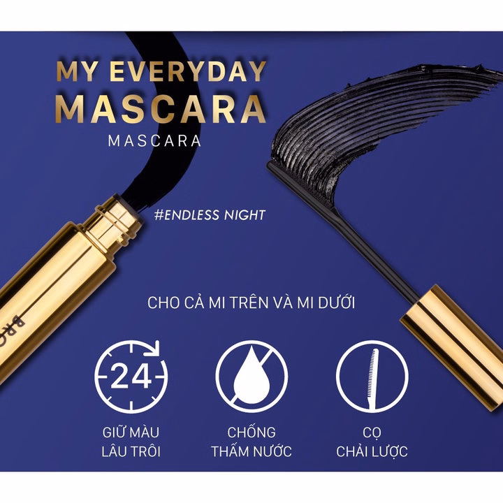 Mascara Nongchat Browit Thái Lan Làm Dài, Dày Và Cong Mi Chuyên Dụng Cho Makeup, Chuốt Mi Chống Thấm Nước - Chốt Đi Store - Ảnh 7