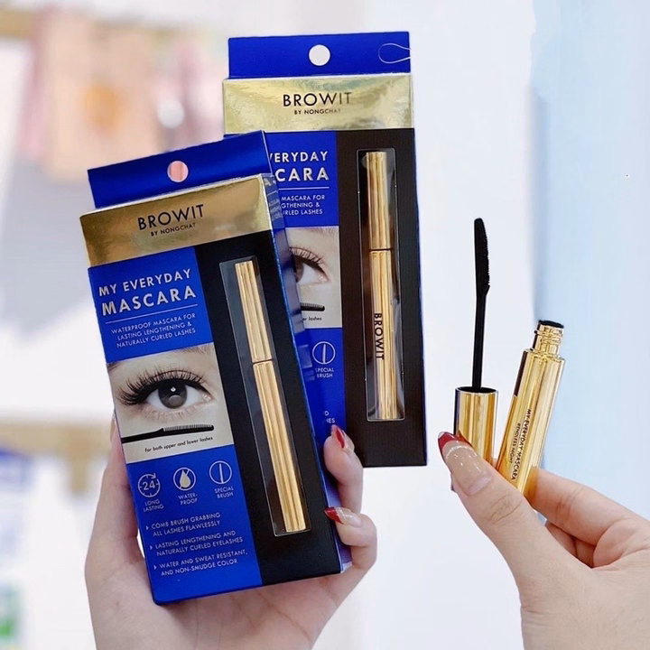 Mascara Nongchat Browit Thái Lan Làm Dài, Dày Và Cong Mi Chuyên Dụng Cho Makeup, Chuốt Mi Chống Thấm Nước - Chốt Đi Store - Ảnh 10