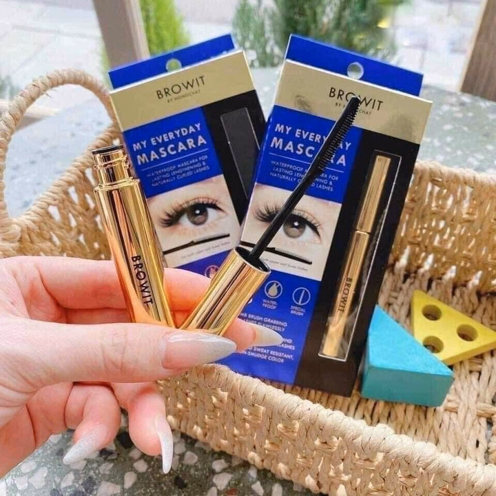 Mascara Nongchat Browit Thái Lan Làm Dài, Dày Và Cong Mi Chuyên Dụng Cho Makeup, Chuốt Mi Chống Thấm Nước - Chốt Đi Store - Ảnh 11