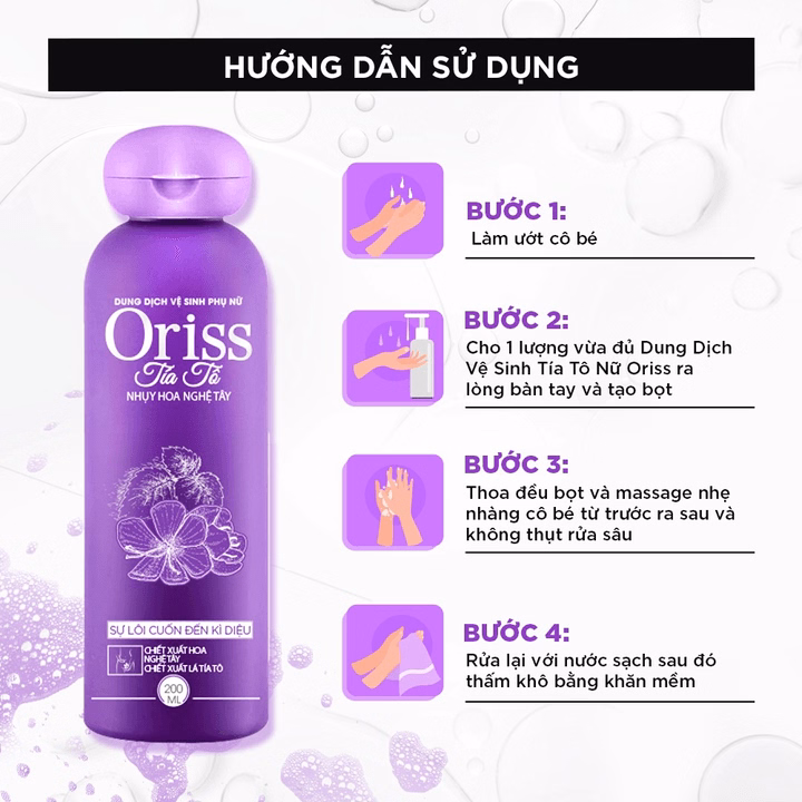 Dung Dịch Vệ Sinh Tía Tô Oriss 200Ml Giúp Làm Sạch - Kháng Viêm - Ngăn Mùi Hôi Và Nấm Ngứa - Ảnh 7