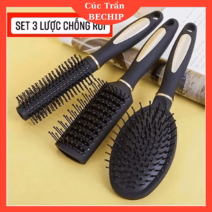 Set 3 Lược Chải Tóc Gỡ Tóc, Chống Rối Tóc Ctb512 - Bechip
