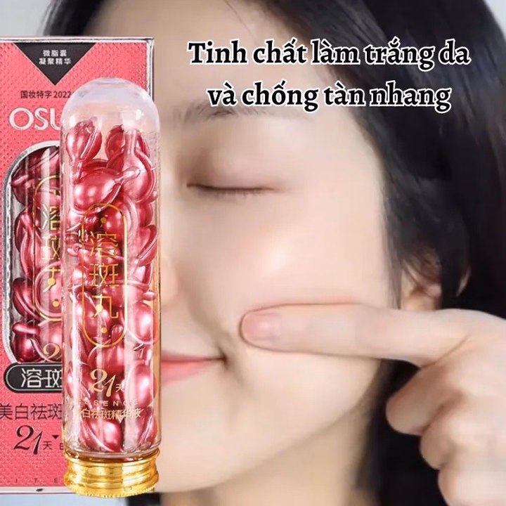 Hộp 21 Viên Tinh Chất Serum Osufi Cô Đặc Giúp Da Căng Bóng, Trắng Sáng, Đều Màu, Mờ Đốm Nâu - Gdn - Ảnh 8