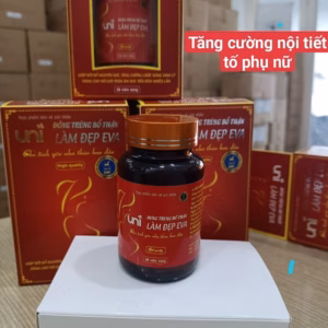 Viên Uống Nội Tiết Tố Đông Trùng Bổ Thận Nữ Hỗ Trợ Giảm Khí Hư Phụ Nữ Làm Đẹp Eva - Uni Pharma