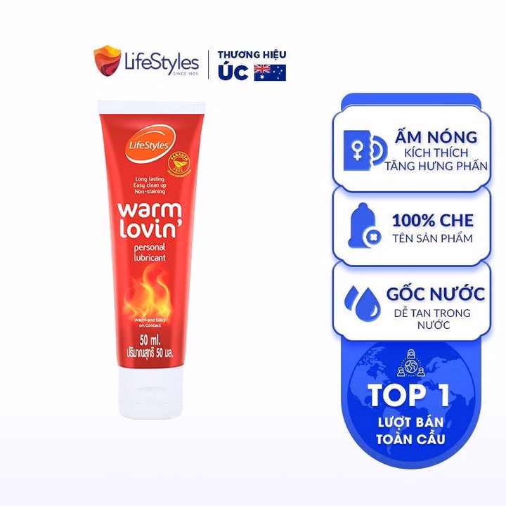 Gel Bôi Trơn Warm Lovin' Massage Lotion 50Ml