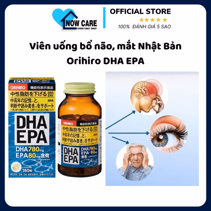 Viên Uống Dha Epa Bổ Não, Mắt Nội Địa Nhật Bản - Orihiro