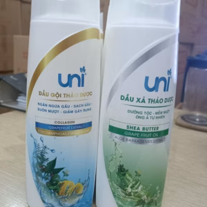 Cặp Dầu Gội Xã Thảo Dược Colagen Hương Bưởi Trị Gàu Dưỡng Tóc,Ngăn Rụng Tóc _Unipharma
