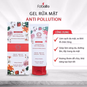 Gel Rửa Mặt Anti Pollution Dành Cho Da Dầu Làm Sạch, Làm Sáng, Trắng Da - Fobelife