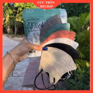 [Combo 100 Cái - Mix Màu] Khẩu Trang 5D Túi Zip Duy Khánh Kháng Khuẩn Ctb371- Bechip