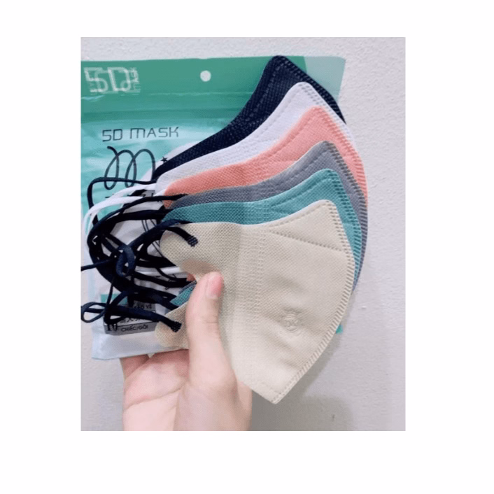 Combo 200 Cái Khẩu Trang 5D Duy Khánh Kháng Khuẩn Chọn Màu Túi Zip Ctb567- Bechip - Ảnh 5