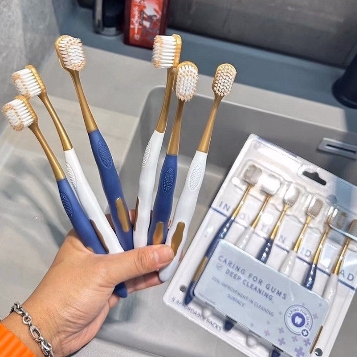 Combo 6 Bàn Chải Đánh Răng Nội Địa Trung Chocoikes Lông Siêu Mềm - Su - Ảnh 5