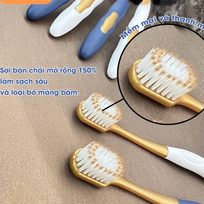 Combo 6 Bàn Chải Đánh Răng Nội Địa Trung Chocoikes Lông Siêu Mềm - Su - Ảnh 7