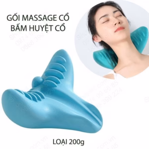 Gối Massage Bấm Huyệt, Nắn Chỉnh Cổ Vai Gáy Bằng Nhựa Mềm - Su