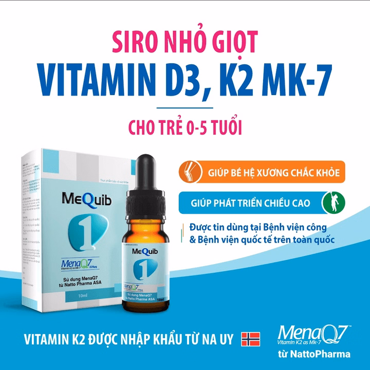 Vitamin D3 K2 (Mk7) Mequib 1 - Mequib - Ảnh 2