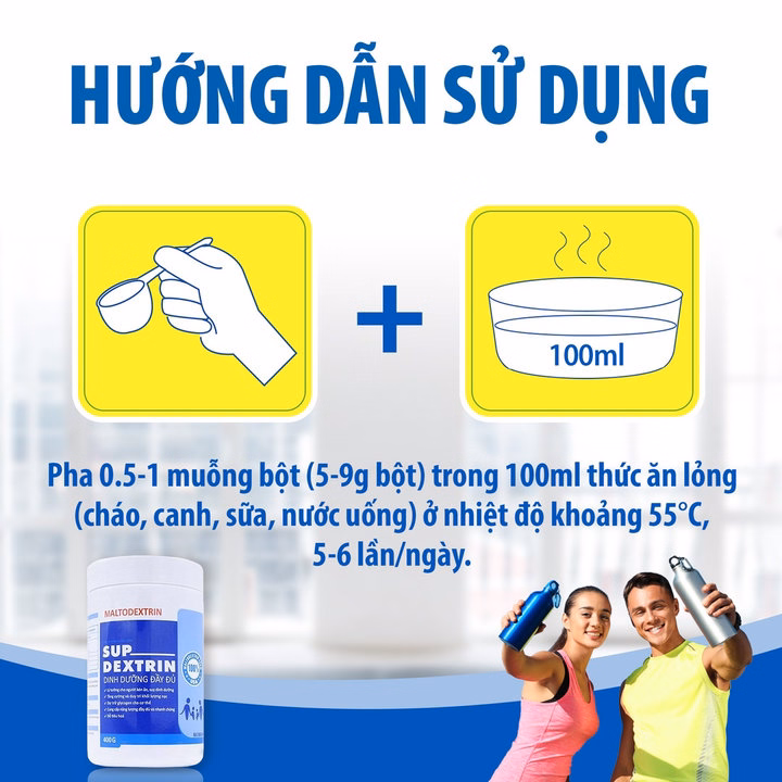 Bột Maltodextrin Supdextrin (400G) Bổ Sung Dinh Dưỡng Và Năng Lượng Cao Cho Người Gầy Yếu, Suy Dinh Dưỡng - Nutri Miền Nam - Ảnh 8