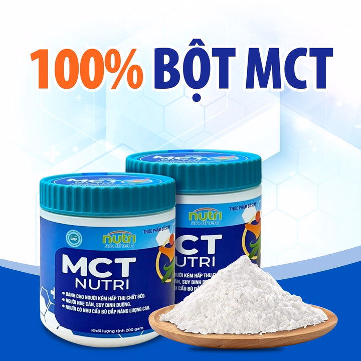 Bột Bổ Sung Chất Béo Lành Mạnh Mct Nutri (200G) Cho Người Kém Hấp Thu Chất Béo, Người Nhẹ Cân Và Người Cần Bù Đắp Năng Lượng Cao - Nutri Miền Nam - Ảnh 3