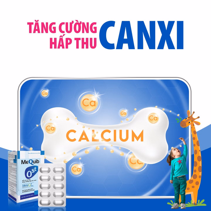 Viên Uống Ost Bổ Sung Vitamin D3 K2 (Mk7) Và Canxi - Mequib - Ảnh 4