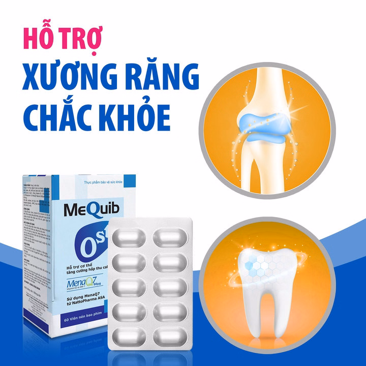 Viên Uống Ost Bổ Sung Vitamin D3 K2 (Mk7) Và Canxi - Mequib - Ảnh 6