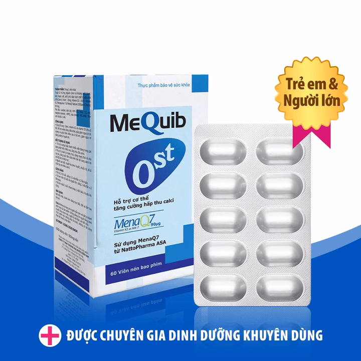 Viên Uống Ost Bổ Sung Vitamin D3 K2 (Mk7) Và Canxi - Mequib - Ảnh 3